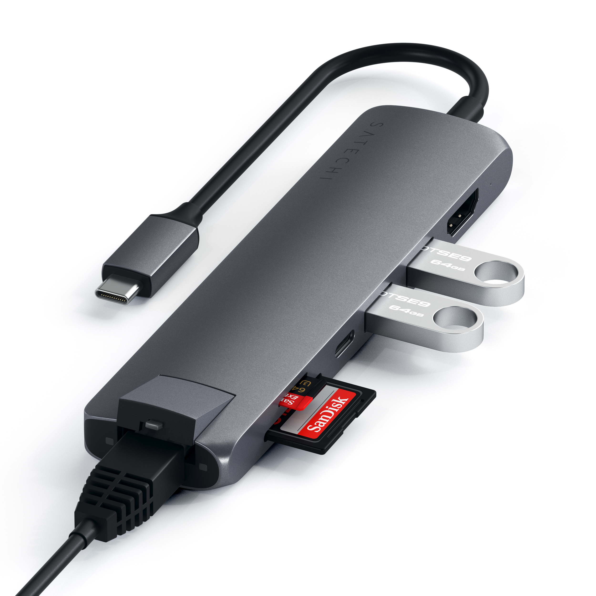 Hub USB-C Multiports On-The-Go Gris – Société POIRRIEZ